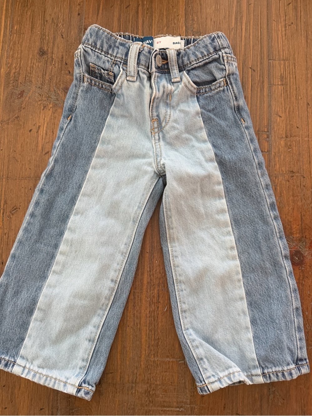 Two-Tone Blue Kids Denim Jeans